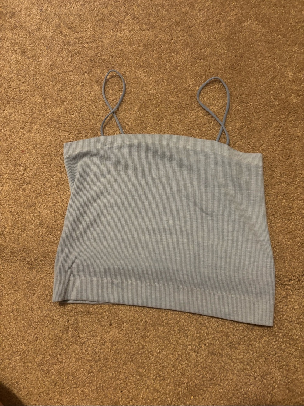 American Eagle Outfitters Light Blue Ribbed Cami